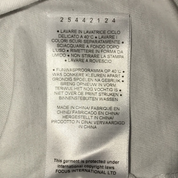 ellesse White Boyfriend T-shirt chest logo US 10 - Picture 8 of 10